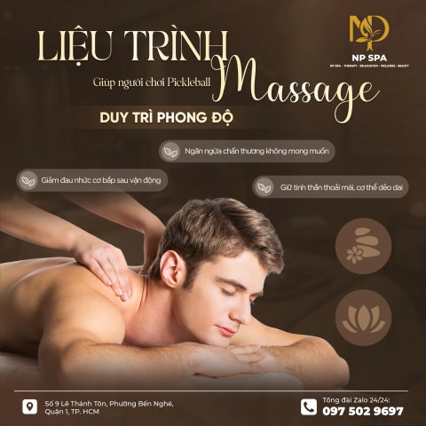 🏓 Liệu Trình Massage Cho Người Chơi Pickleball – Duy Trì Phong Độ Tại NP Spa