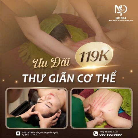 Ưu Đãi Massage Thư Giãn Cơ Thể 119K